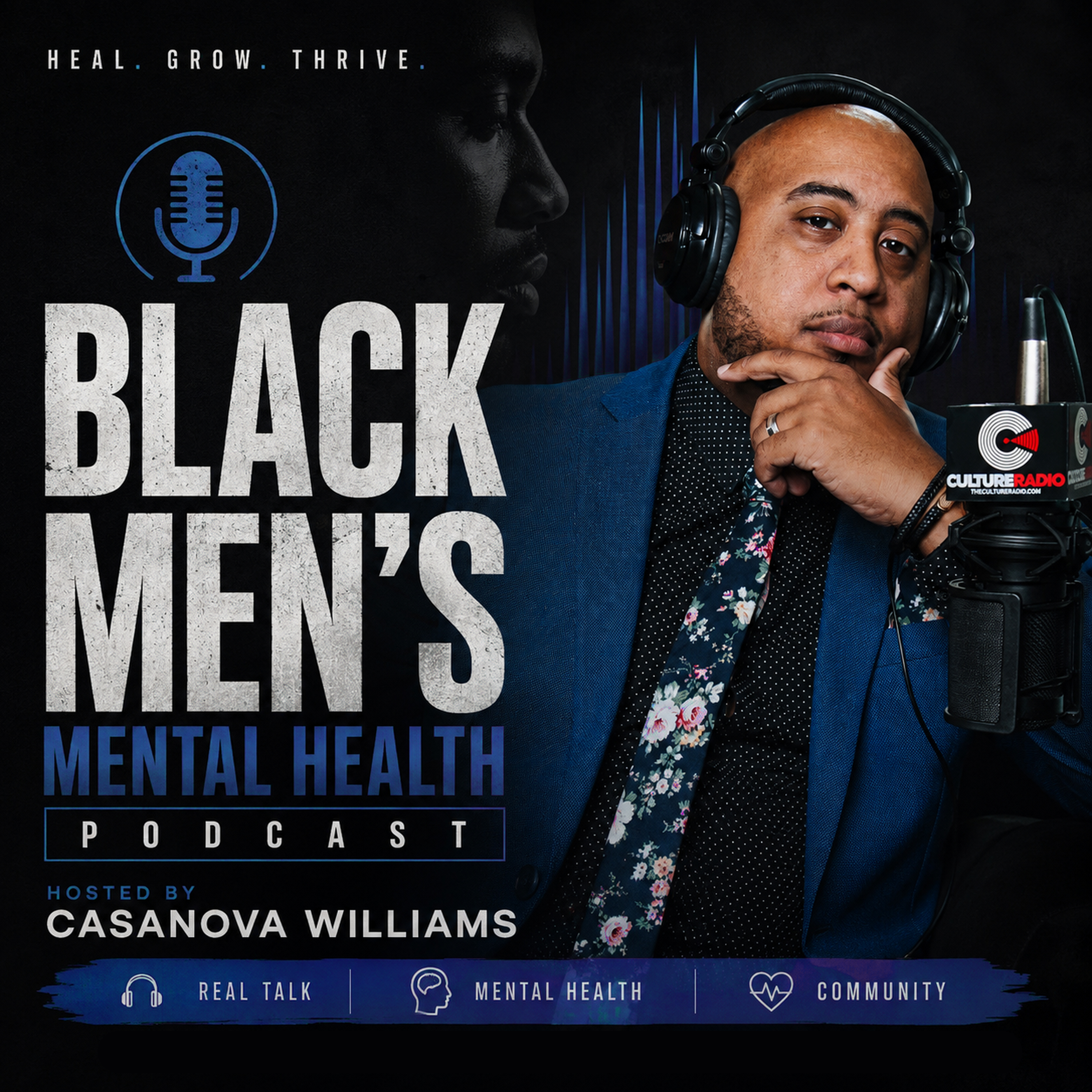 Black Men's Mental Health podcast artwork